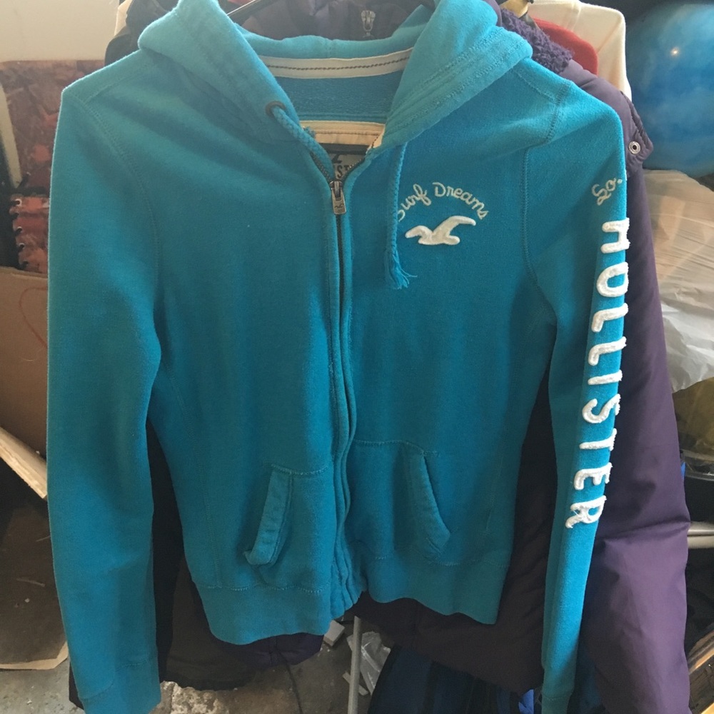 Blue Hollister jacket